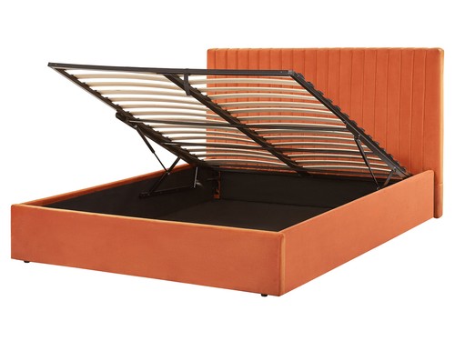Letto con contenitore velluto